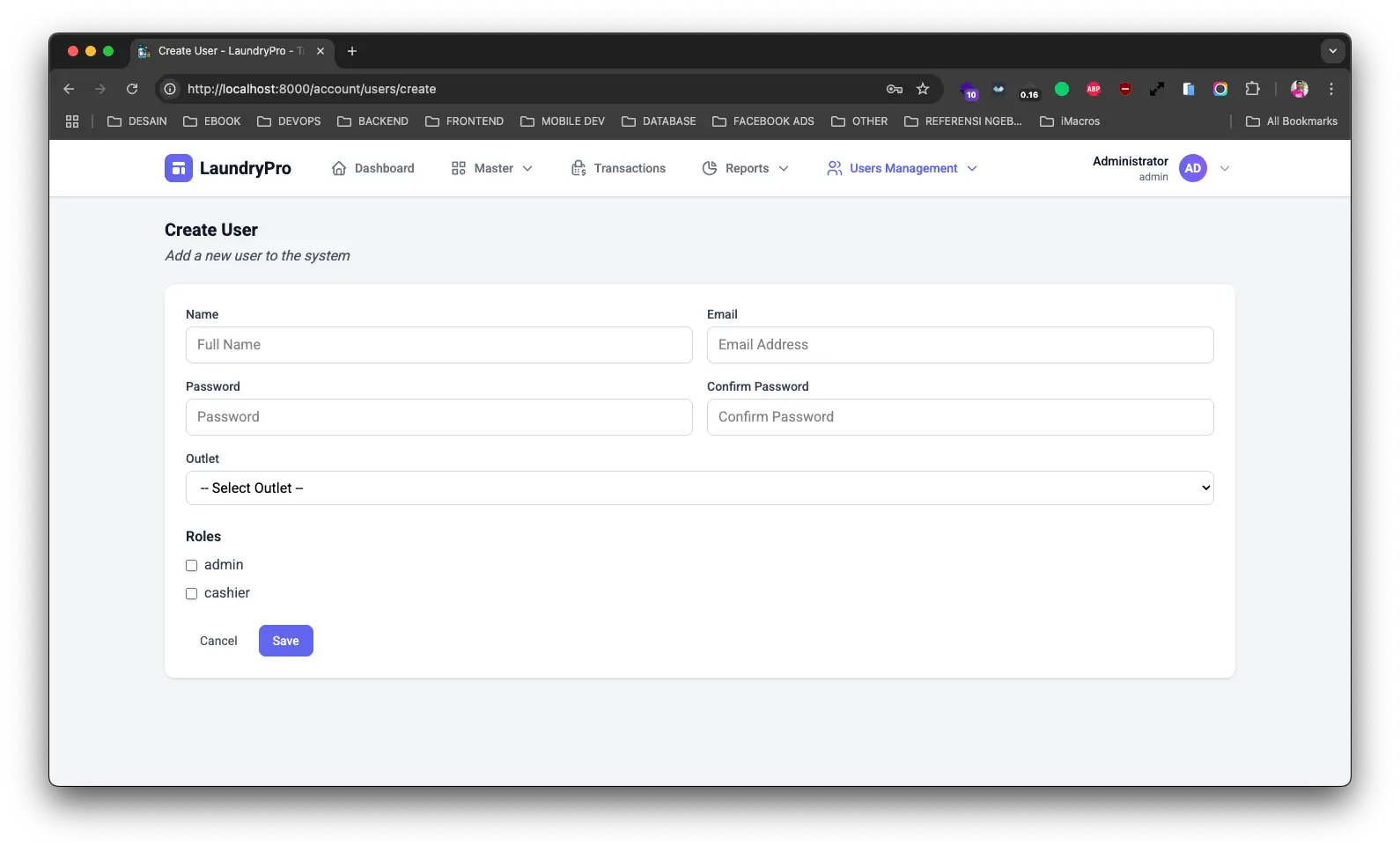 Create User